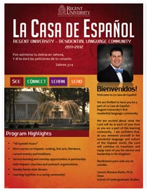 Residential Spanish Language Community Program - Brochure and Application