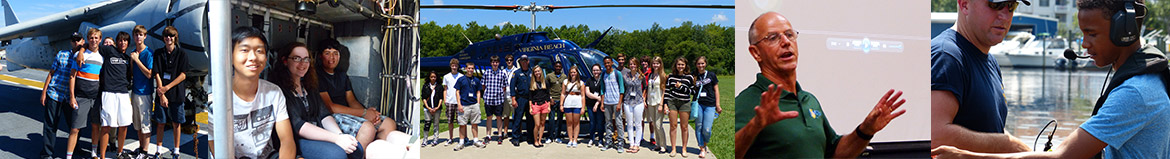 images of people, campus, and closeup of computer keyboard