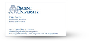 Business card sample