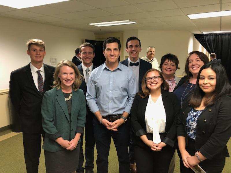 Regent University's College Student Leadership Board with Rep. Scott Taylor.
