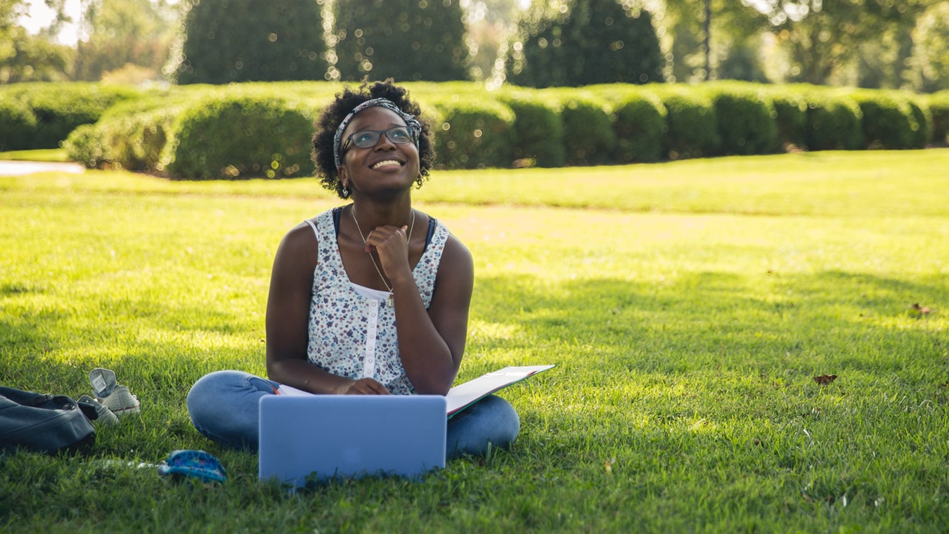 A student at Regent, a Christian university that offers homeschool resources.