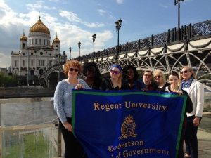 Regent and Law Students in Moscow