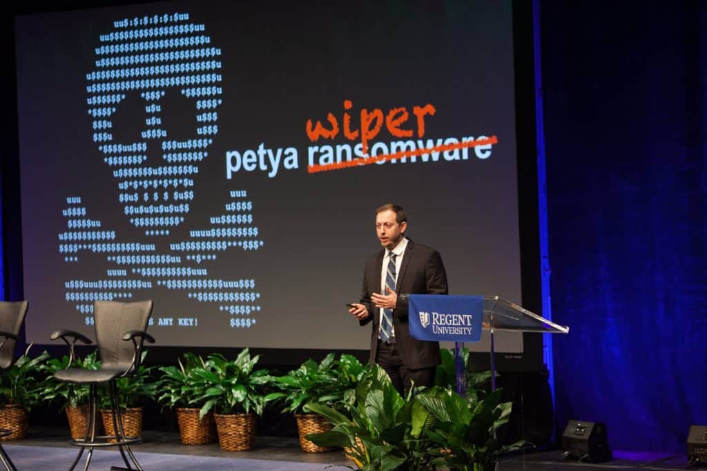 Regent University’s inaugural Cybersecurity Summit. Photo courtesy of Eric Lusher.