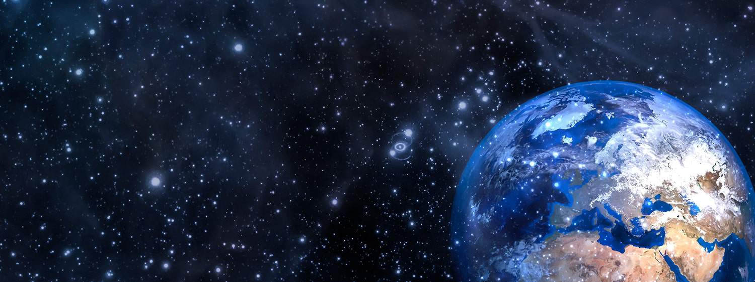 A view of earth from space: Pursue a Master of Arts in Apologetics degree at Regent University.