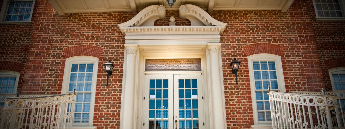 The Administration Building of Regent University, Virginia Beach, which houses the Business Office.