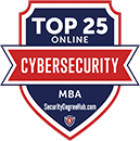 Regent University ranked #23 of the top 25 online cybersecurity MBA degree programs | SecurityDegreeHub.com
