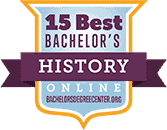Regent University ranked #10 of the top 15 Best Online Bachelor's in History Programs for 2021 | BachelorsDegreeCenter.org