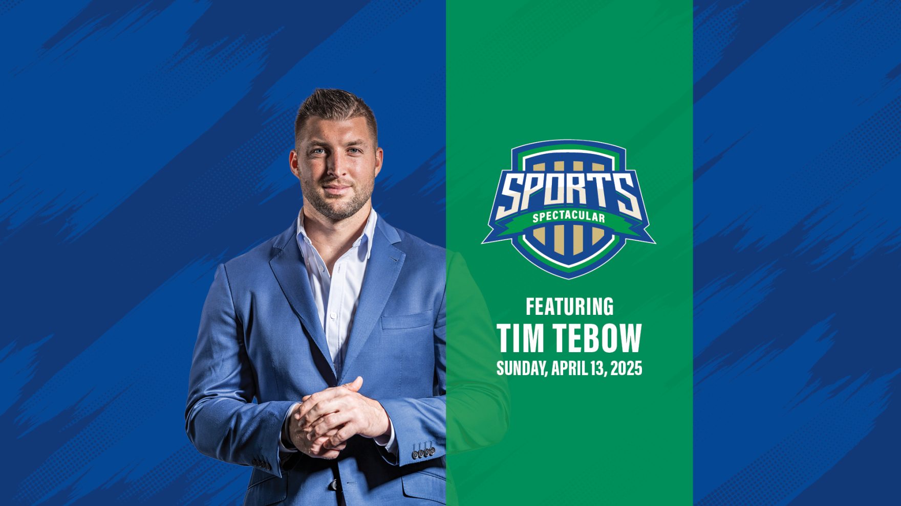 Tim Tebow at Regent University's Sport Spectacular Night of Giving for athletic and fitness center