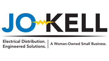 JO KELL Logo. Electrical Distributor. Engineered Solutions. A woman-owned small business.
