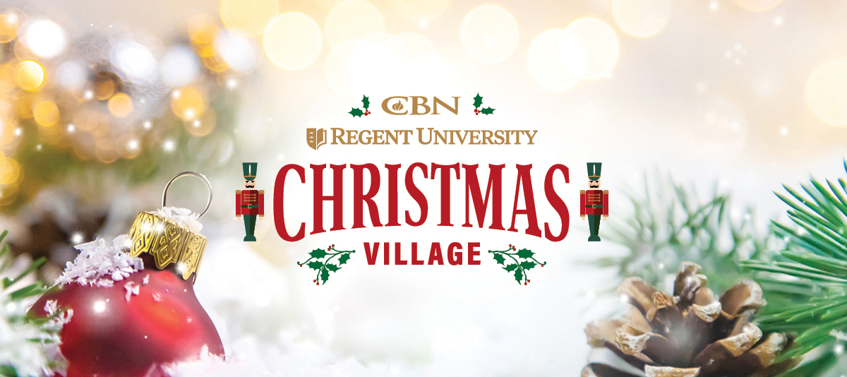 Alt text - CBN & Regent University Christmas Village