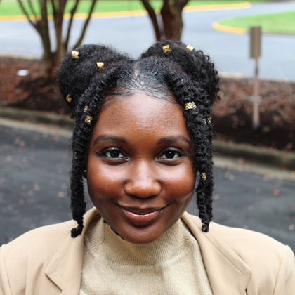 Jasmine Destine, Regent University Doctor of Psychology student and recipient of the United States Air Force Health Professions Scholarship.