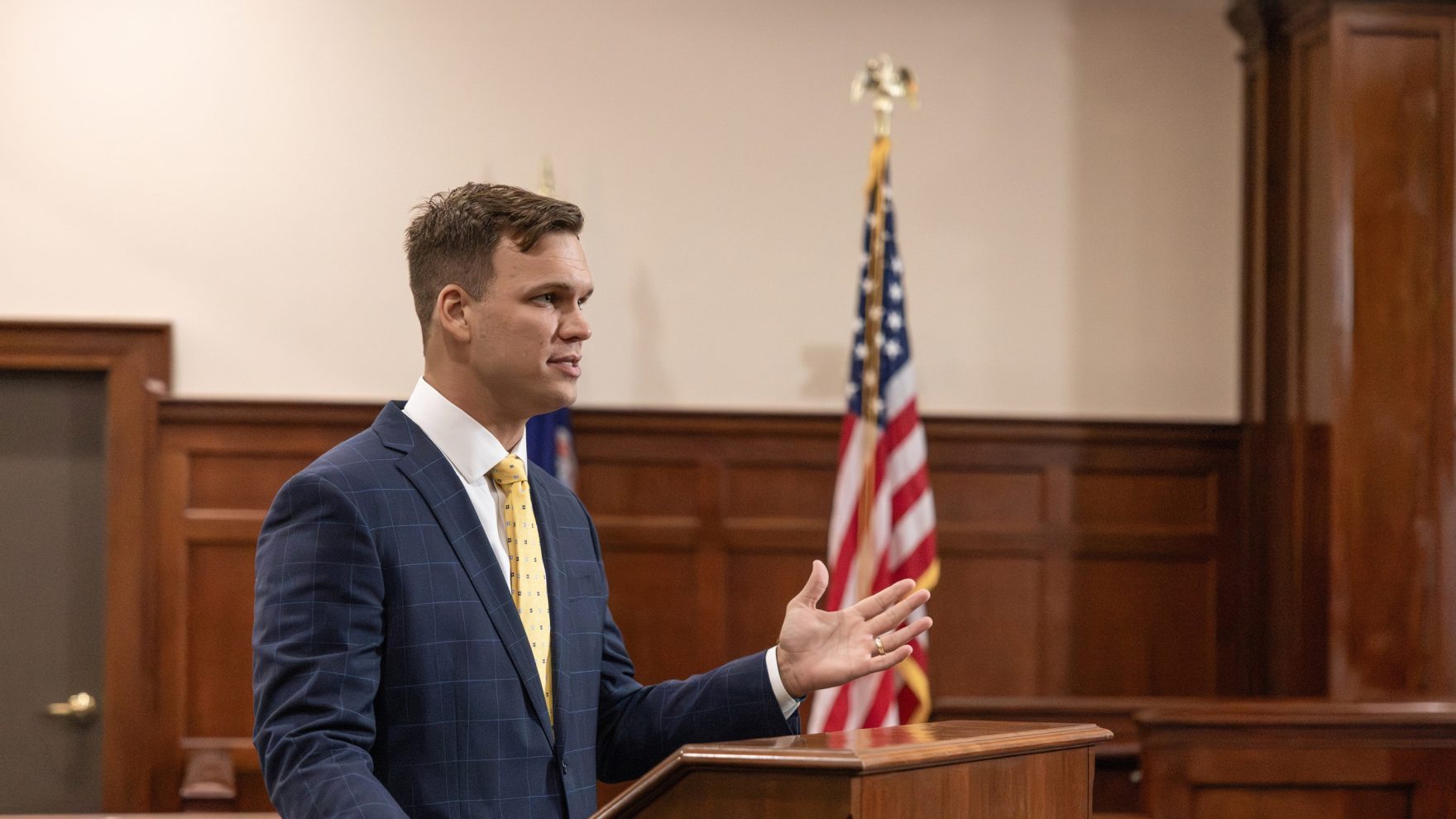 Regent University School of Law alum practices in court