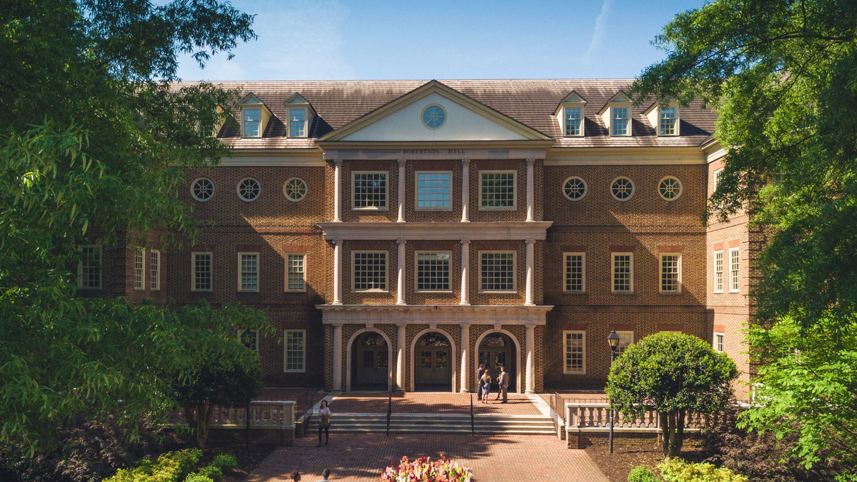 Robertson Hall, home of Regent University's School of Law, located on campus in Virginia Beach, Virginia.