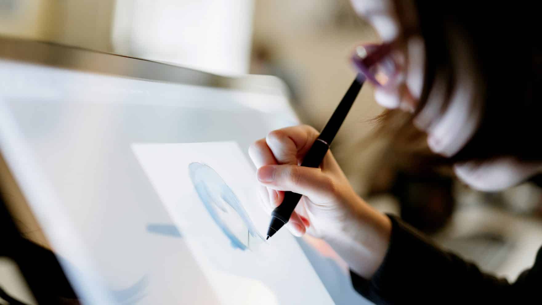 Student at an animation degree class at Regent University, Virginia Beach.