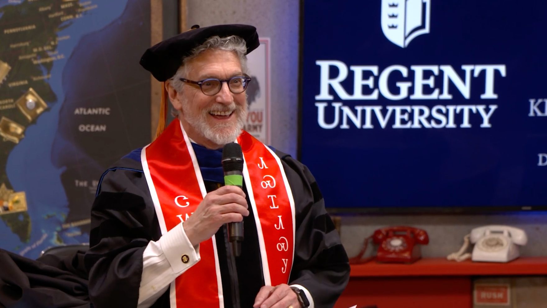 Kevin D. Freeman, recipient of the honorary Doctor of Science at Regent University.