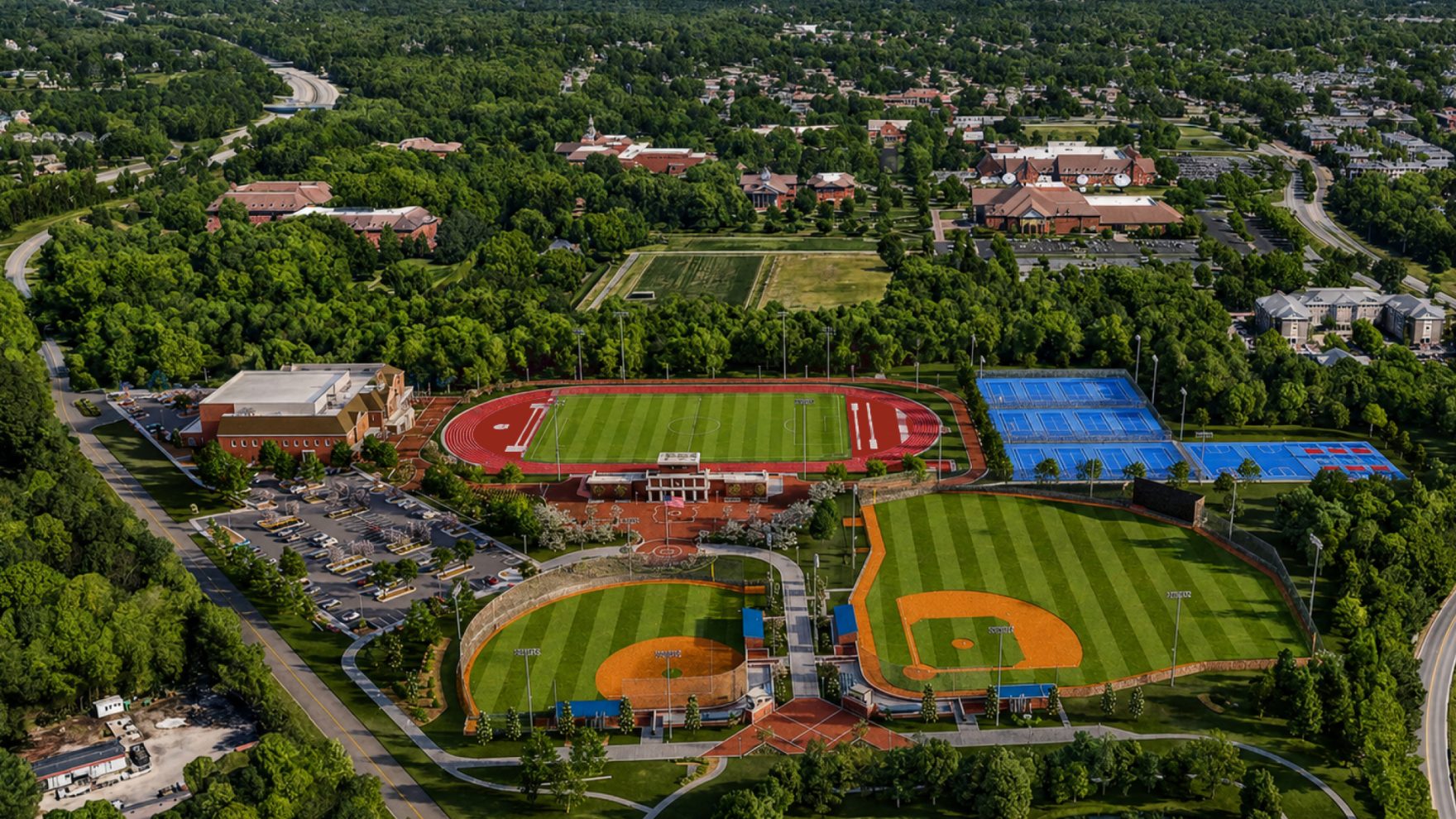 The projected layout for Regent University's upcoming Athletic & Fitness Center.